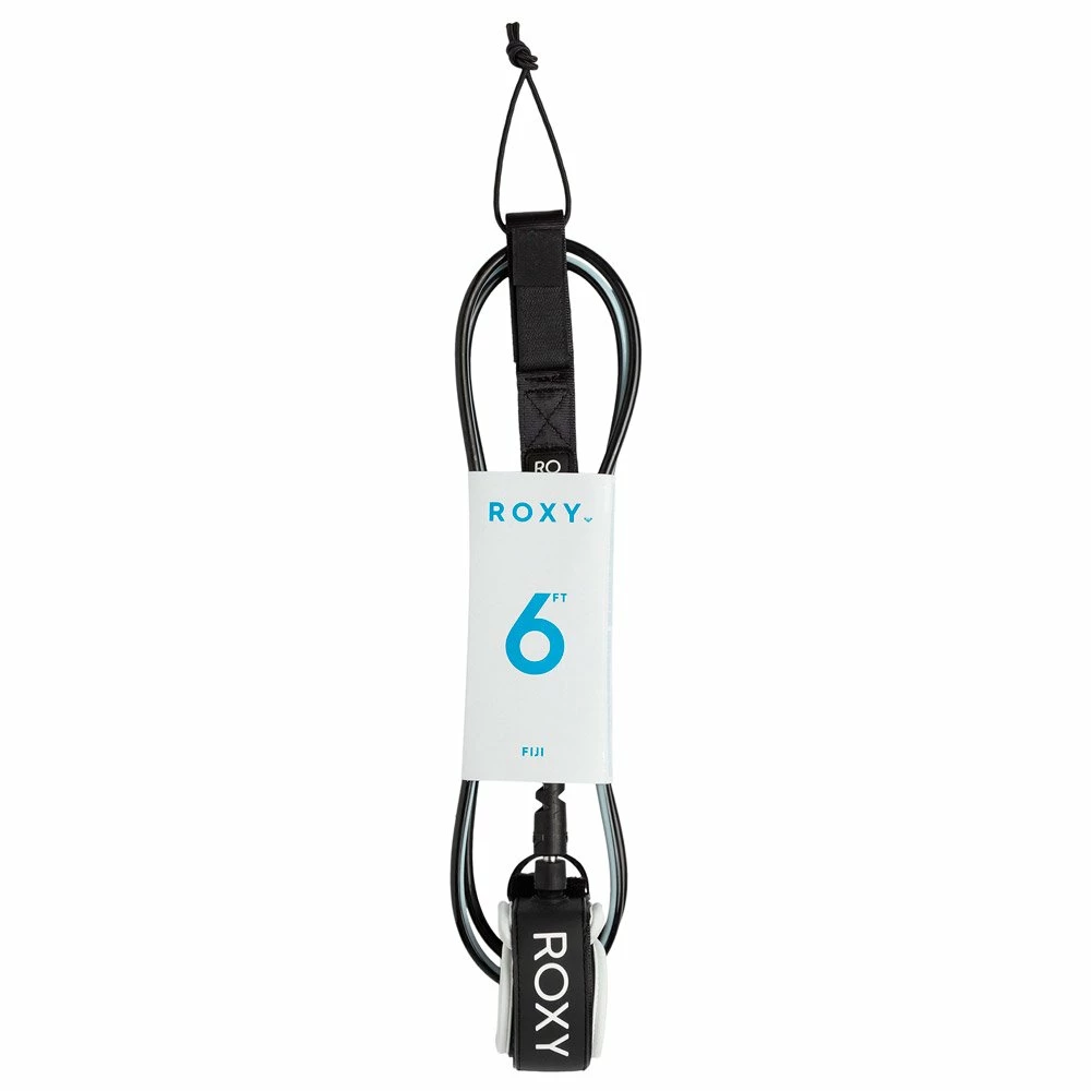 Leash Surf Roxy Fiji 6' Black 1 Leash Surf Roxy Fiji 6' Black