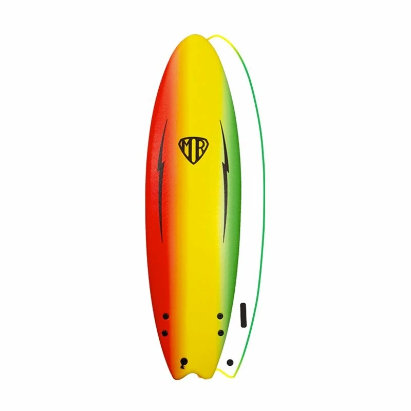 Board De Surf Ocean And Earth MR Ezi-Rider Twin Fin - Rasta 1 Board De Surf Ocean And Earth MR Ezi-Rider Twin Fin - Rasta
