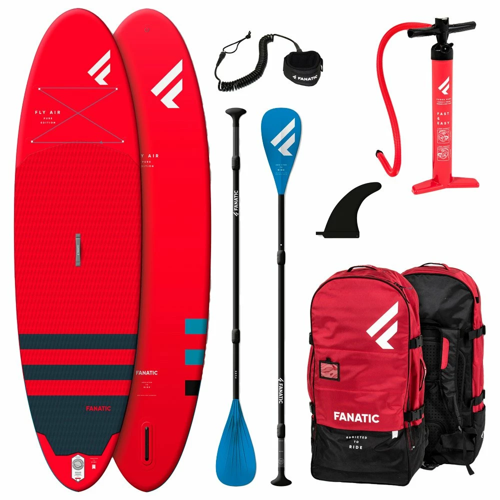 Pack SUP Fanatic Fly Air/Pure - Red 1 Pack SUP Fanatic Fly Air/Pure - Red