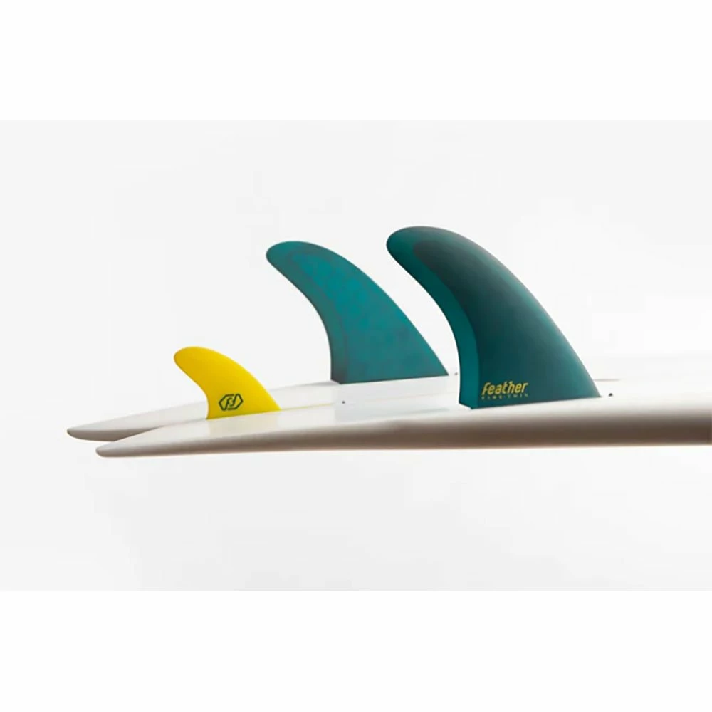 Ailerons Surf Feather Fins Ai Twin 2+1 Green 1 Ailerons Surf Feather Fins Ai Twin 2+1 Green
