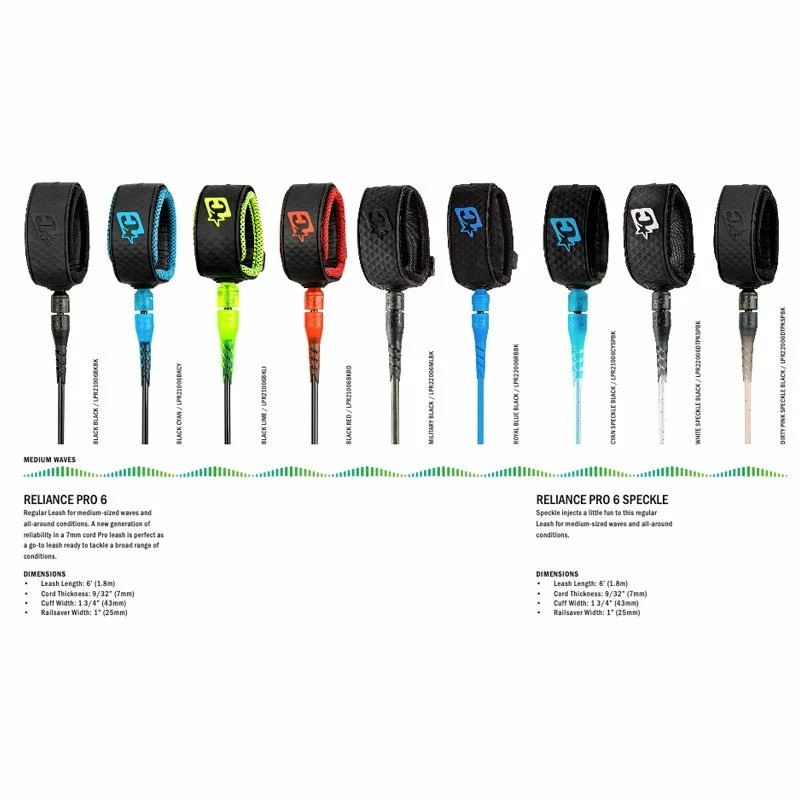 Leash Surf Creatures Of Leisure Relliance Pro- Blue/Black 3 Leash Surf Creatures Of Leisure Relliance Pro- Blue/Black – Image 3