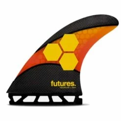 Ailerons Surf Futures Fins - AM2 Techflex Orange/Red
