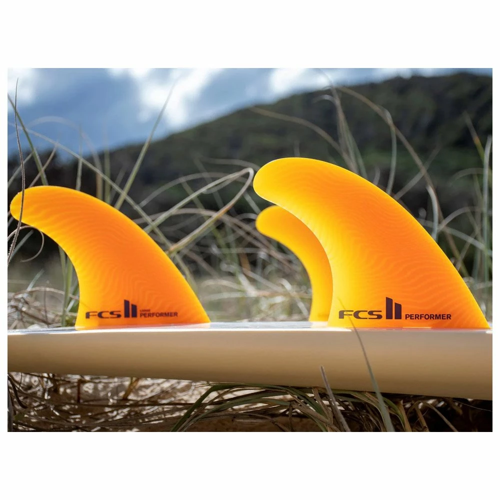 Ailerons Surf Fcs FCS II Performer Neo Glass Mango Tri Fins 2 Ailerons Surf Fcs FCS II Performer Neo Glass Mango Tri Fins – Image 2