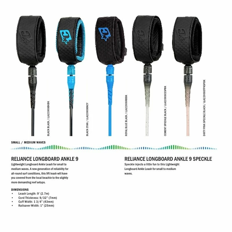 Leash Longboard Creatures Of Leisure Relliance Longboard Ankle - Black / Black - 9'0" / 274 Cm 3 Leash Longboard Creatures Of Leisure Relliance Longboard Ankle - Black / Black - 9'0" / 274 Cm – Image 3