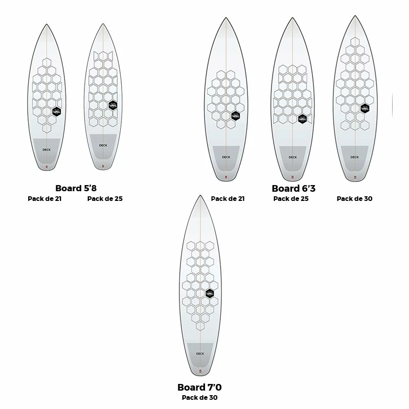 Pad Surf Waal Surf Grip Van Der 3.0 - 5'0 à 6'0 4 Pad Surf Waal Surf Grip Van Der 3.0 - 5'0 à 6'0 – Image 4