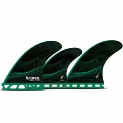 Ailerons Surf Futures Fins F4 5-Fin Set Green