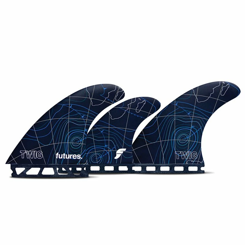 Ailerons Surf Futures Fins Twiggy - 5 Dérives 1 Ailerons Surf Futures Fins Twiggy - 5 Dérives