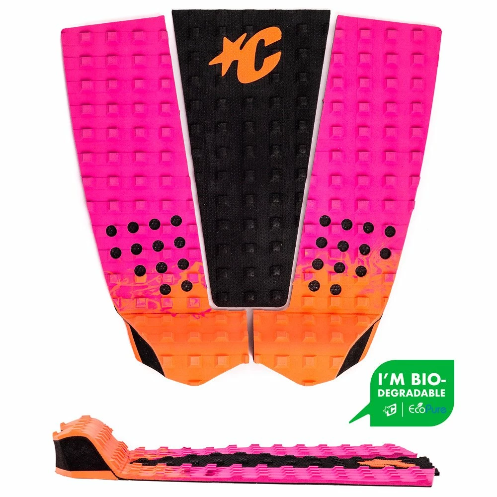 Pad Surf Creatures Italo Ferreira Lite Ecopure Fluro Red Fade Pink Black 4 Pad Surf Creatures Italo Ferreira Lite Ecopure Fluro Red Fade Pink Black – Image 4