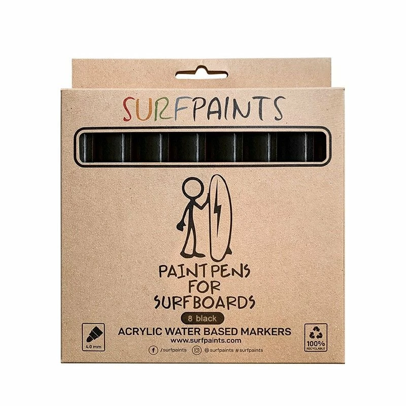 Accessoires Divers Surf Surfpaints Pack De 8 Crayons Surf Black 1 Accessoires Divers Surf Surfpaints Pack De 8 Crayons Surf Black