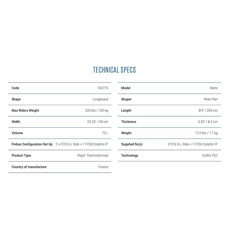 TAHE Pack Surf X Bic Magnum - 8'4" / 254 Cm - 8'4" / 254 Cm 2 TAHE Pack Surf X Bic Magnum - 8'4" / 254 Cm - 8'4" / 254 Cm – Image 2